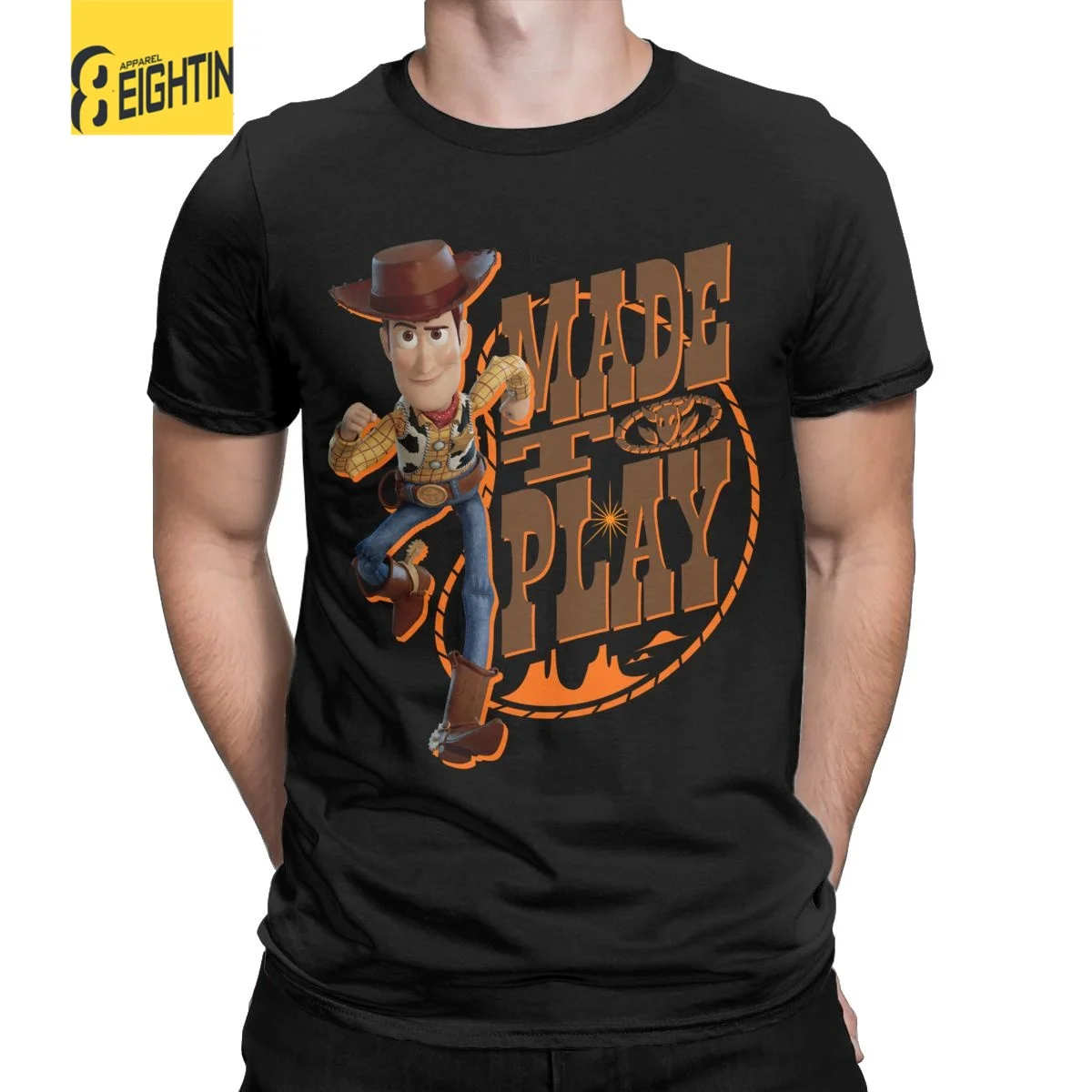 Футболка мужская хлопковая с надписью «История игрушек»