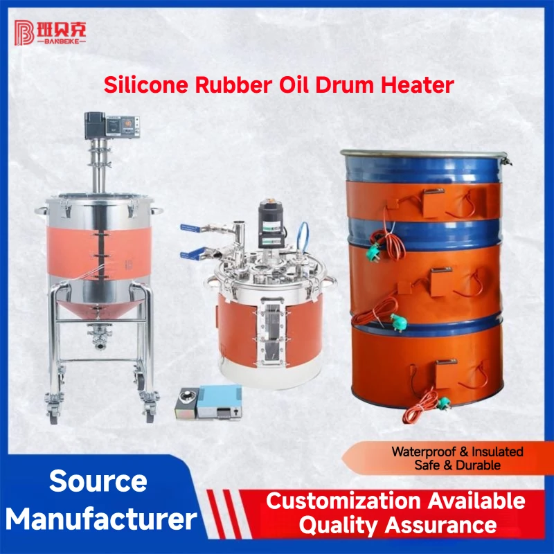 Customizable Smart Digital Display Silicone Rubber Oil Drum Heater Waterproof Insulated Multiple Heating Equipment