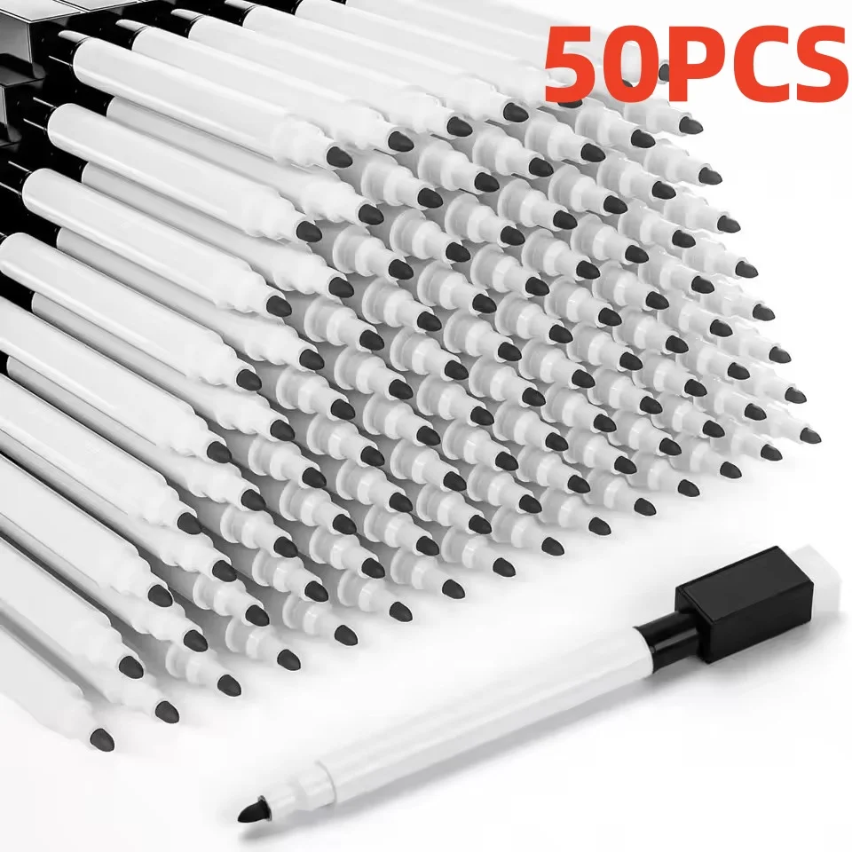 Whiteboard Marker Pen Dry Erase Markers with Eraser Cap for Office School Stationery Magnetic White Board Markers Pen Dry Erase