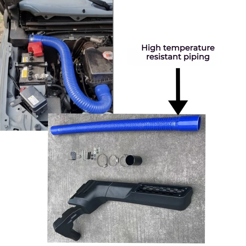 No Drill Car Snorkel For Suzuki Jimny JB64 JB74 2019 2020 2021 2022 2023 With High Temperature Pipe 4x4 Snorkel Kit