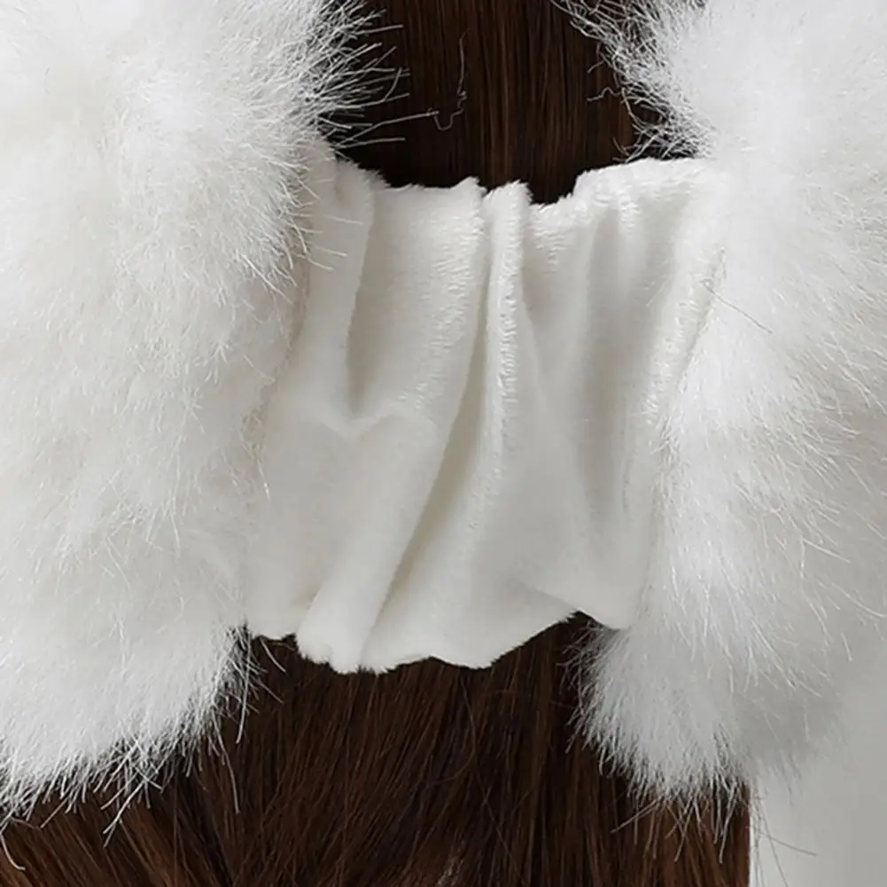 Faux Fur Hat Cuffs Set Winter Clothing Accessories 2pcs Faux Fur Hat Sleeves Set Women’s Fluffy Winter Hat for Weather