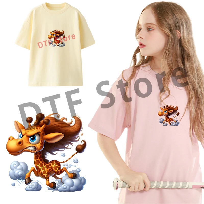 Manic angry small animals Iron on transfer dtf transfers ready to press Heat Transfer Printing On Clothes Children's clothing