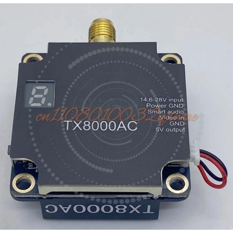 AKK VTX TX8000AC 5.8G 8w Plastic FPV VTX Long-distance Transmission 96CH Chart Crossover Machine with TBS for RC Parts and Accs
