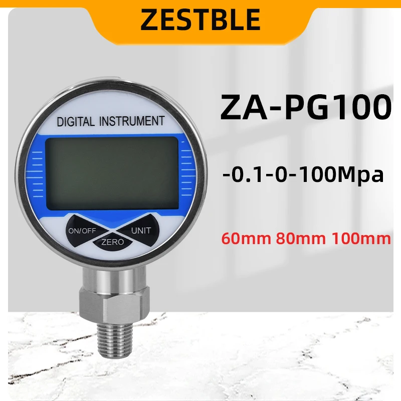 Digital Pressure Gauge China Wireless bar mpa psi 100Mpa Air Liquid Fuel Oil Water Digital Pressure Manometer Low Pressure Gauge