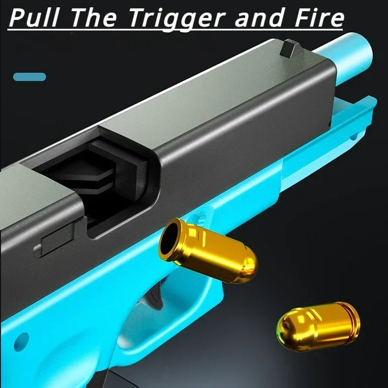 Pistola automatica per espulsione a conchiglia Pistola giocattolo Modello Blaster Puntelli per adulti Bambini Giochi CS all'aperto Regali interattivi per ragazzi