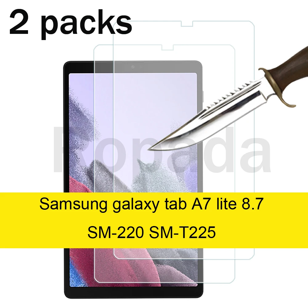 2PCS Glass For Samsung galaxy tab A7 lite 8.7 SM-T220 SM-T225 Scratch Proof Tempered Glass Screen Protector