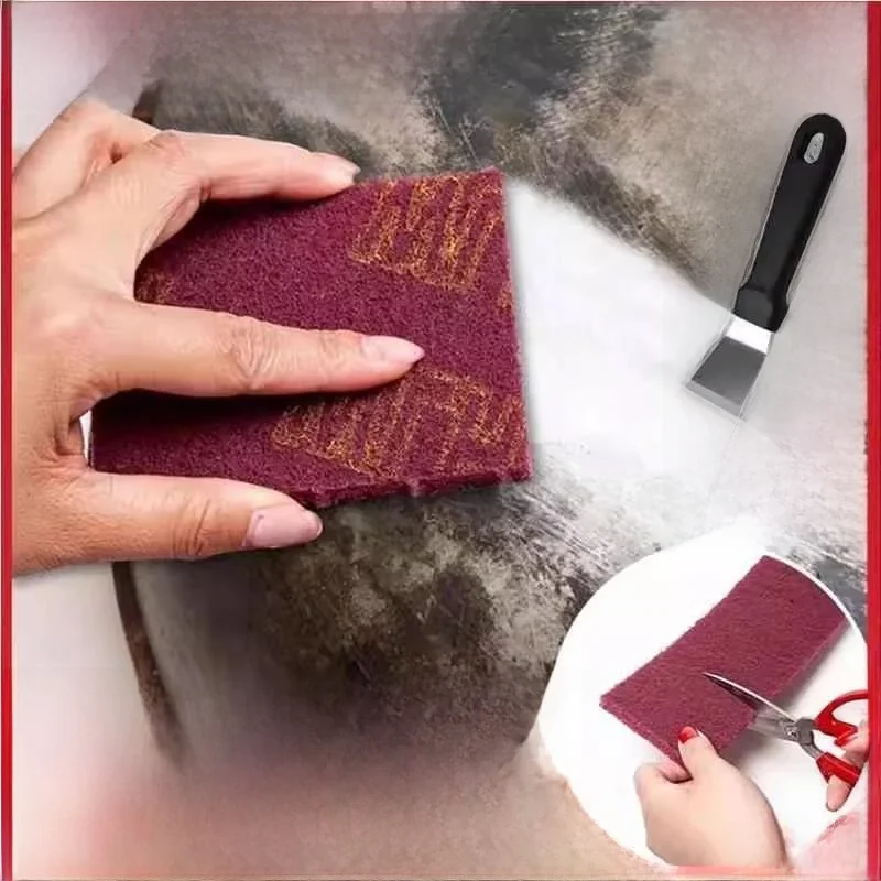 

Magic Diamond Sand Thickened Kitchen Cleaning Cloth Pot Scrubber Oil Stain Removal Tile Window Door Clean Rubbing Cloth