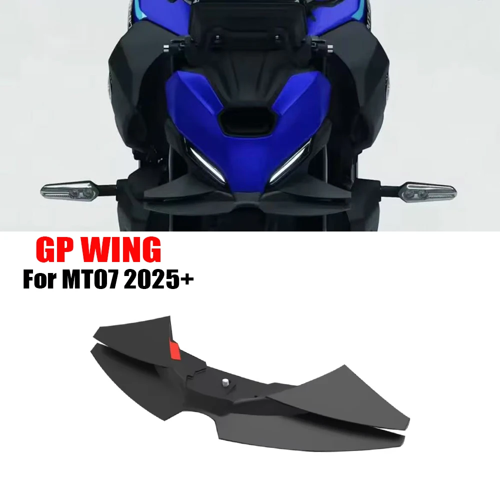 

for MT-07 2024-2025 new motorcycle GP WING lower thrust bare front spoiler wing aerodynamic wing front spoiler kit