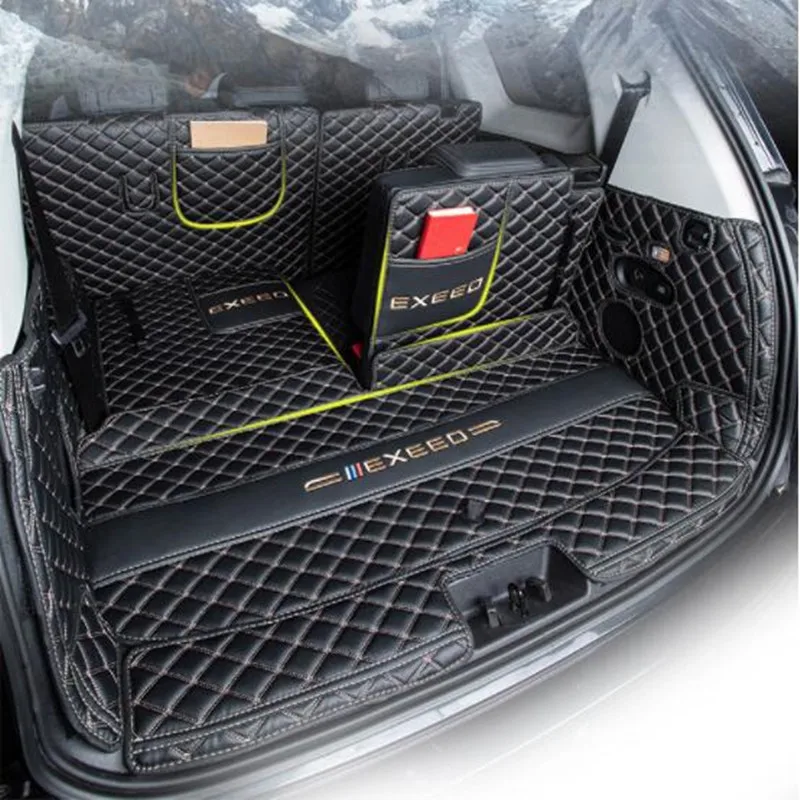 Custom Trunk Mats For Exeed VX 2022 2021 Chery Durable Cargo Liner Carpets Accessories Interior Car Trunk Mat For Chery Exeed VX