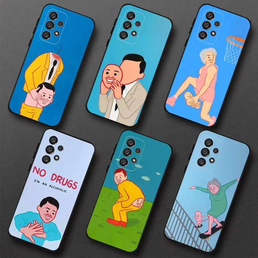 

J-Joan C-Cornella Art Phone Case For Samsung S 25,24,23,22,30,21,10,9,Ultra,Plus,Lite,FE,4,5G Black Soft Case