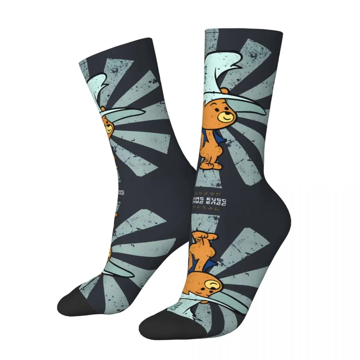 Hip Hop Retro Shag Rugg japanische Herren socken Unisex die Hinterwäldler Bären Harajuku Muster gedruckt Neuheit Crew Socken Tops Fugees