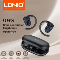 LDNIO Wireless Bluetooth Headset Open-Ear OWS Headphones With Mics HiFi Stereo Sound Sport Earphones TWS Earbuds 30H Playtime