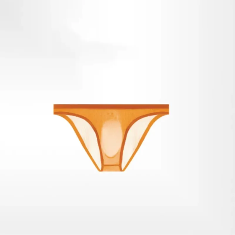 Sexy See Through Ultra Thin Shorts Briefs Men Sheer Elastic Sports Underwears Male Anti-abrasion Crotch Breathable Boxer Panties