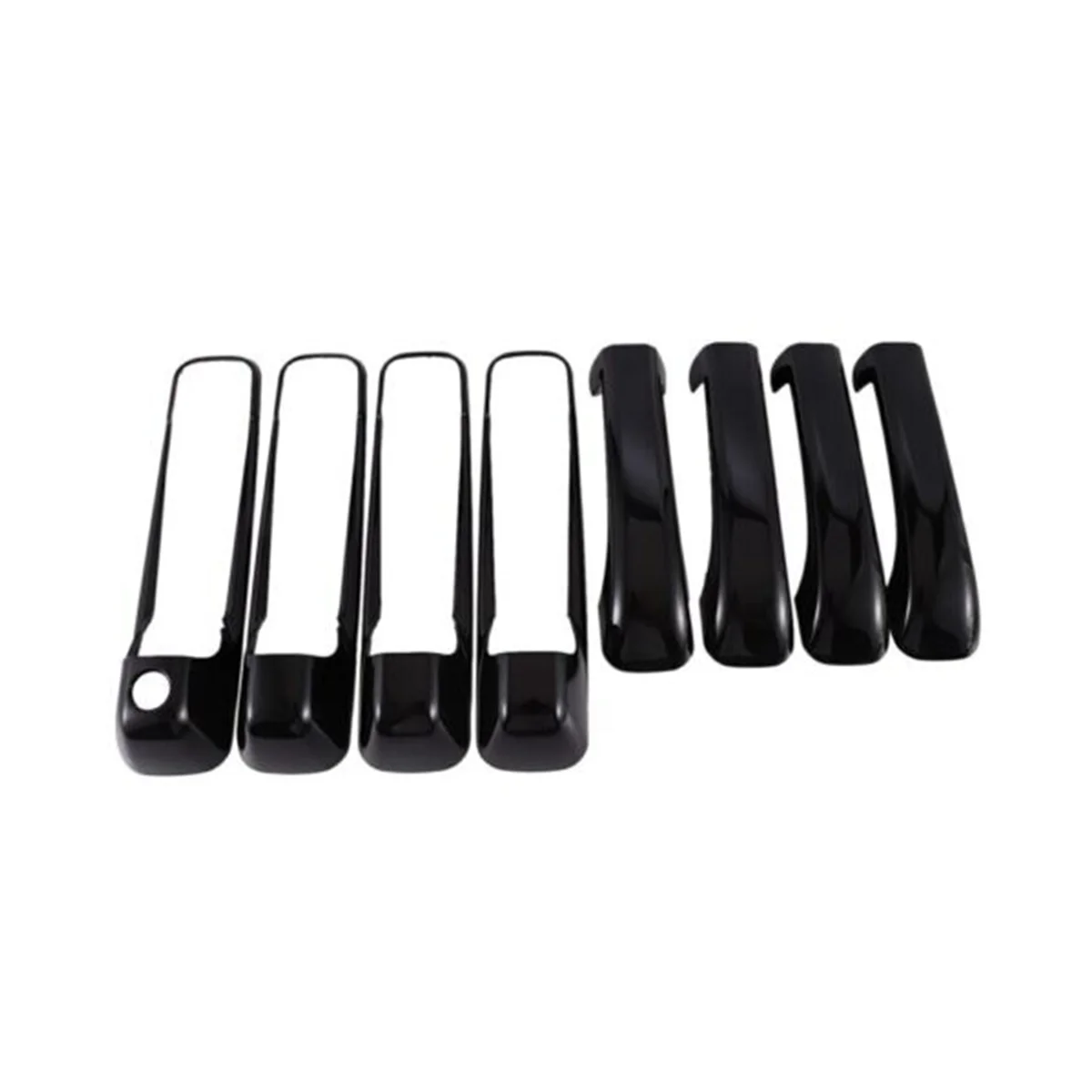 Door Handle Cover for Dodge Ram Pickup 1500 2500 3500 4000 09-18 Car Exterior Styling Accessories Bright Black 8PCS