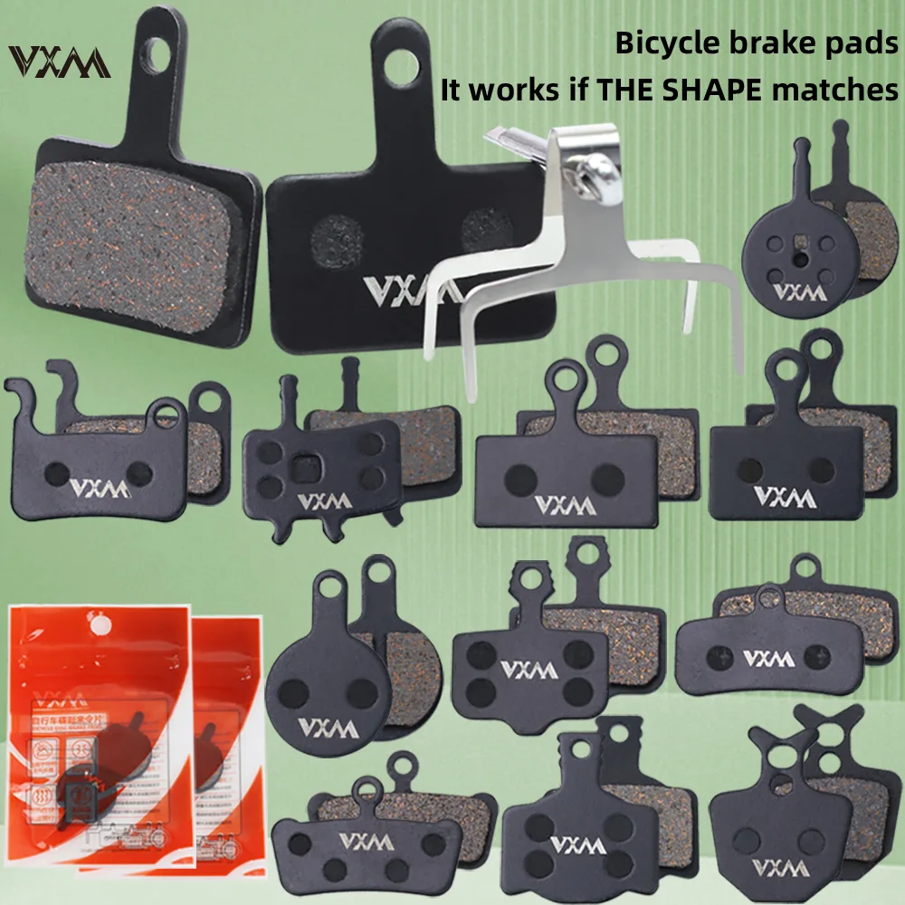 2PCS Universal Fully Metallic Disc Brake Pads for Mountain Bike Folding Electric Bike