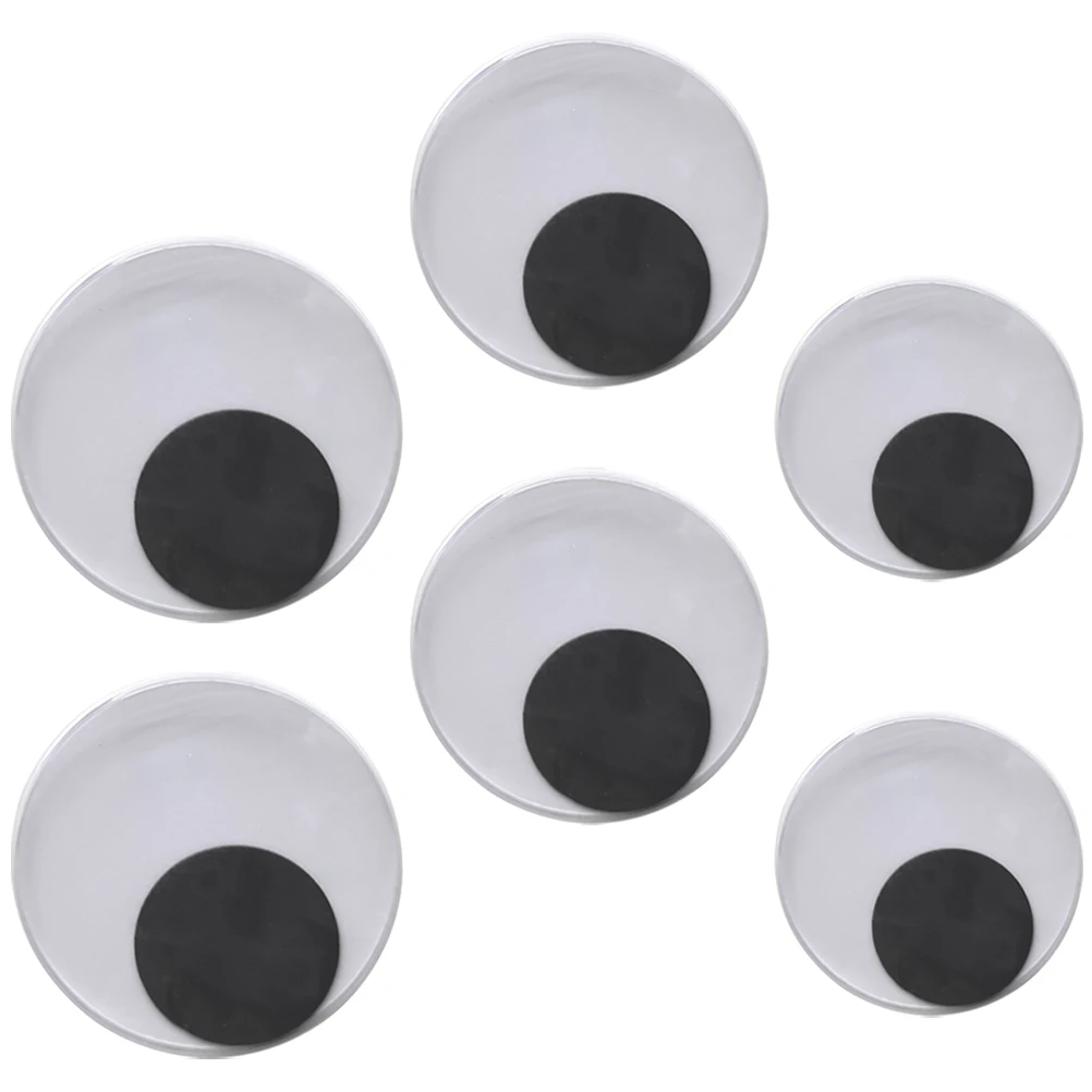 

3 Pairs 7cm 8cm 10cm Eye Stickers Self Adhesive Plastic Decals for Craft Home Accessories DIY Eyes Giant Sticker