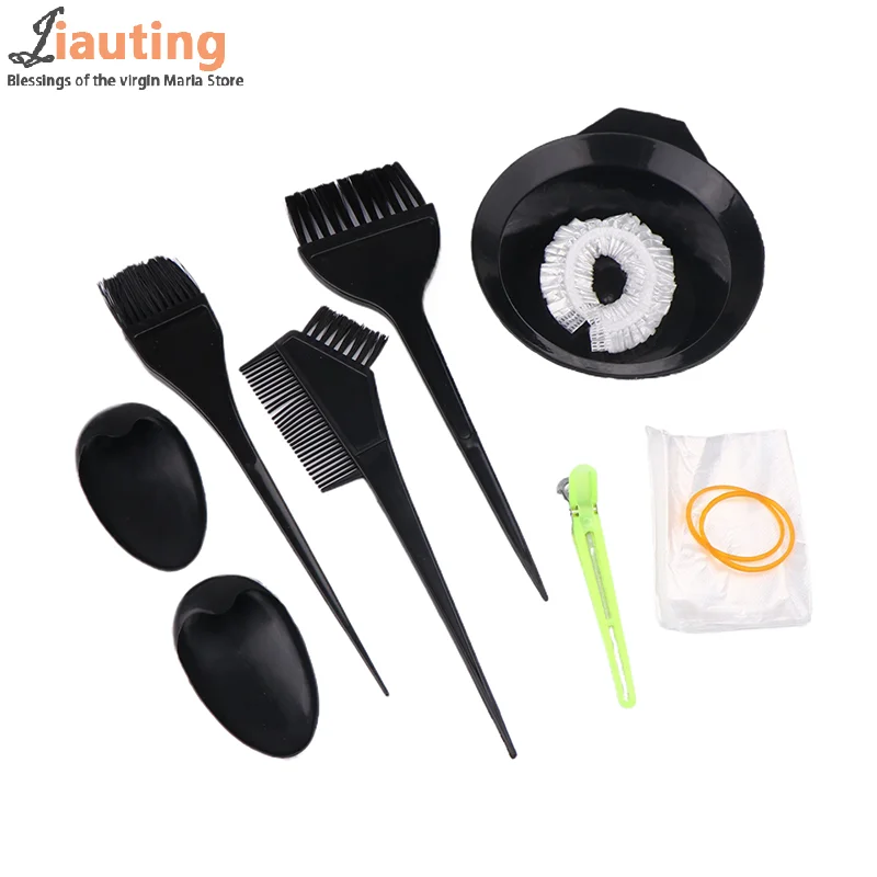 1set Professional Hair Coloring Kit For Barber Salon And Home Use - Includes Hairdressing Tools For Perfect Color Match