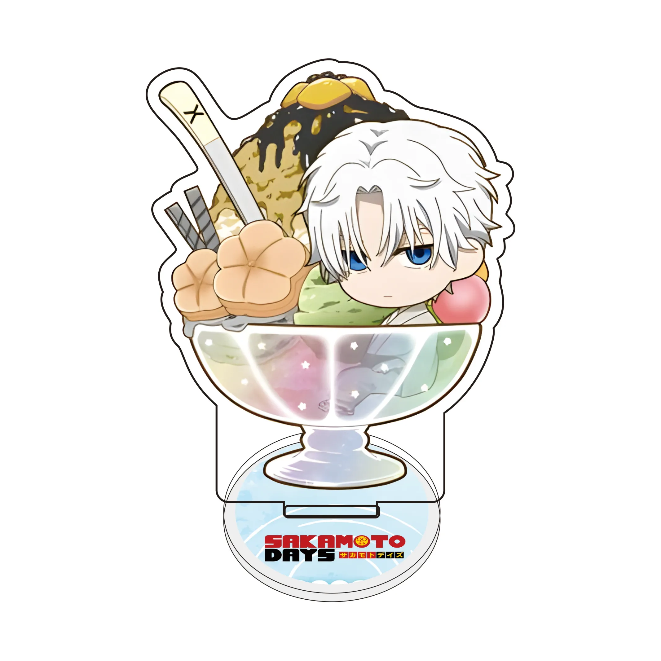 Anime SAKAMOOTO DAYS 10cm Acrylic Stand Cute Version Tabletop Decorations Accessories Decor Gifts Exquisite Keychain