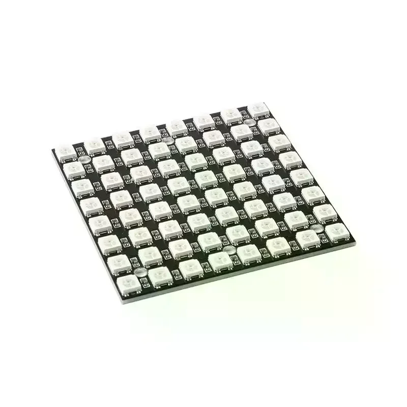 WS2812 64Bit LED Matrix Board Full Color Programmable Light Panel Bright RGB Module for DIY Ambience Night Light