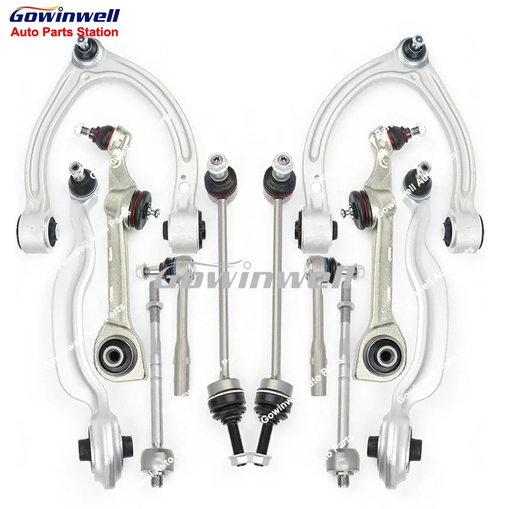 

12pcs Front Control Arm Ball Joint Stabilizer Link Tie Rod For Benz S Class W221 C216 S250 CDI S350 S400 S500 S600 A2213302311
