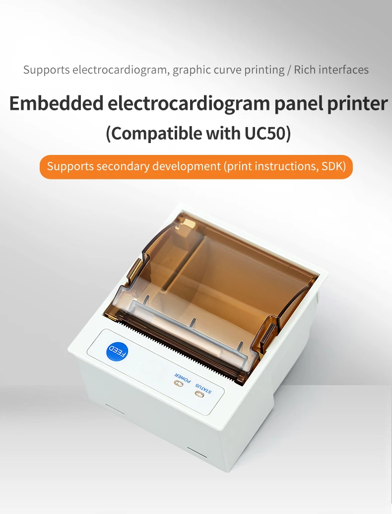 

EC20 Встроенный 50-миллиметровый модуль печати на панели ЭКГ Медицинское оборудование