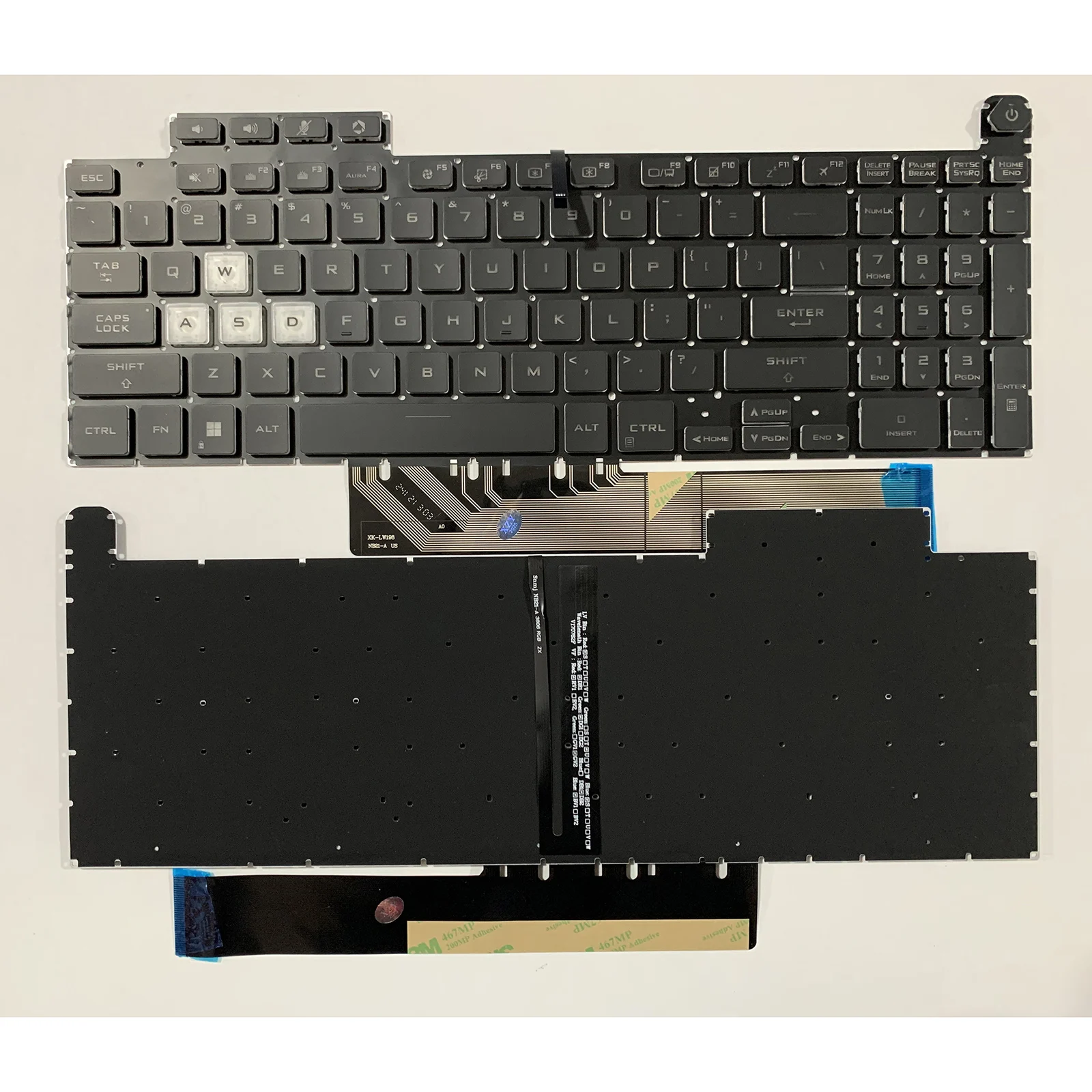 Laptop keyboard US Layout for Asus TUF Gaming A15 F15 FA507 FA507R FX507 FX507R FX507ZM FX507Z