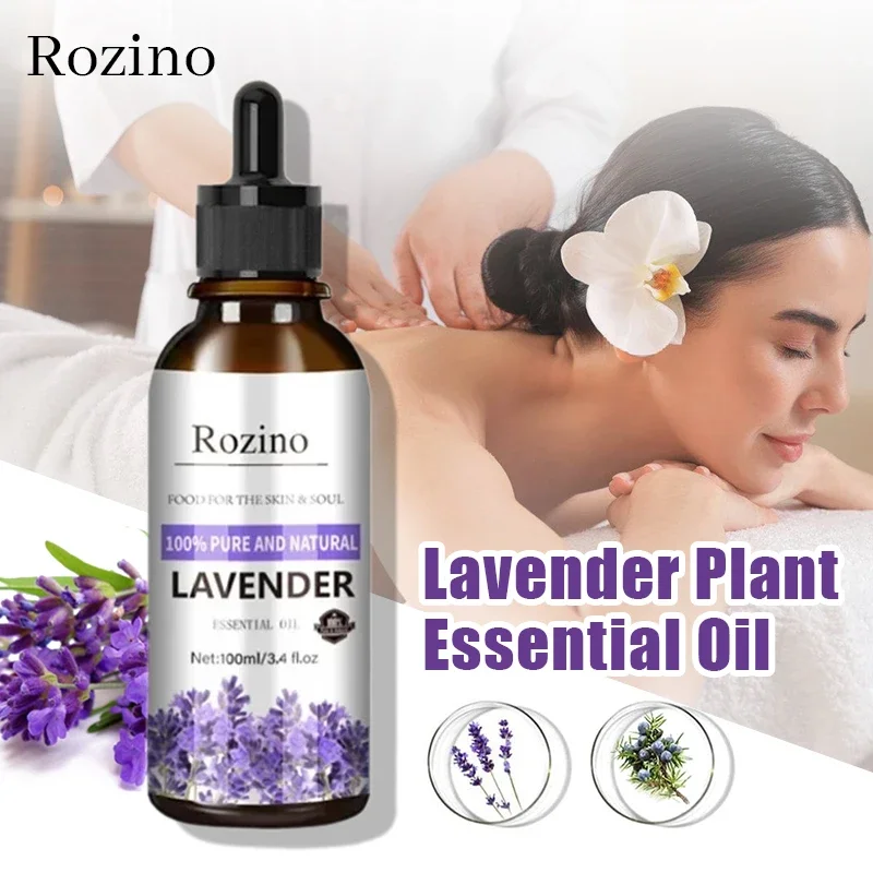 

100ml Lavender Plant Essential Oil SPA Moisturizing Comfortable Calming Nourishing Body Massage Essence