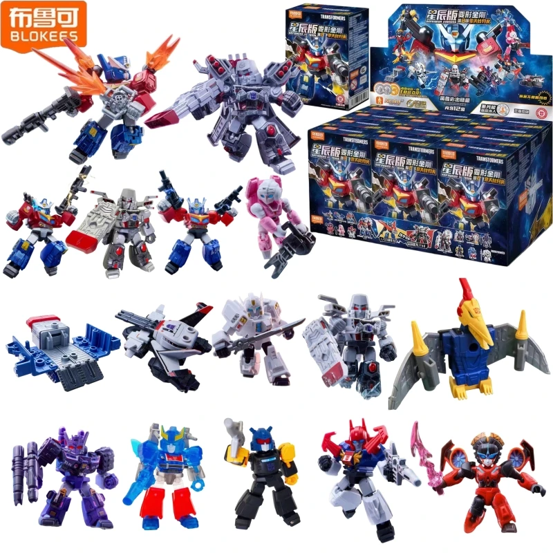 Blokees Transformers Stars Version 8th Wave Hidden Optimus Prime Megatron Alexi Tarn Building Blocks Action Figure Toy for Boys