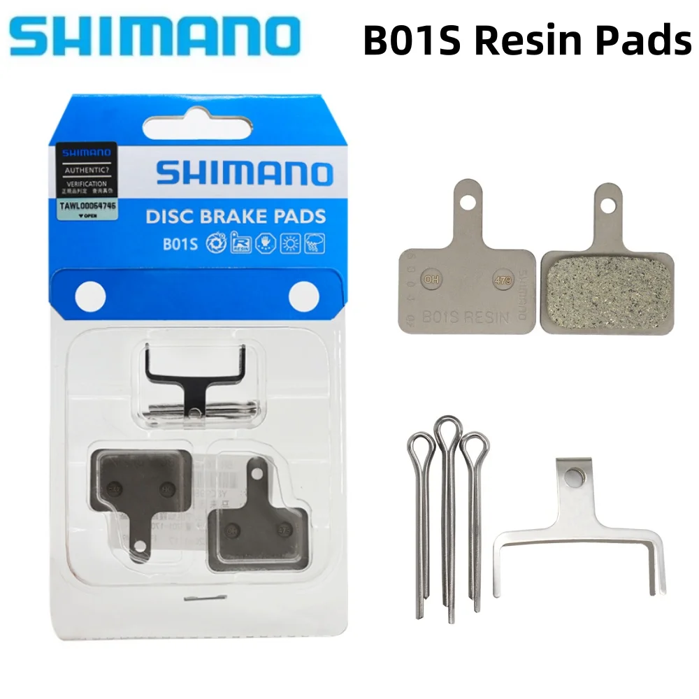 1/2 Pairs B01S Resin Pad Bicycle Disc Brake Pads for Shimano MT200 M355 M395 M415 M445 M465 M495 M525 M575 C501 T615 M4050