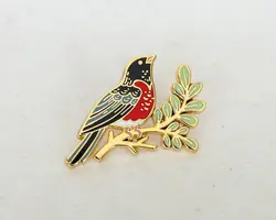 Robin bird Enamel Pin