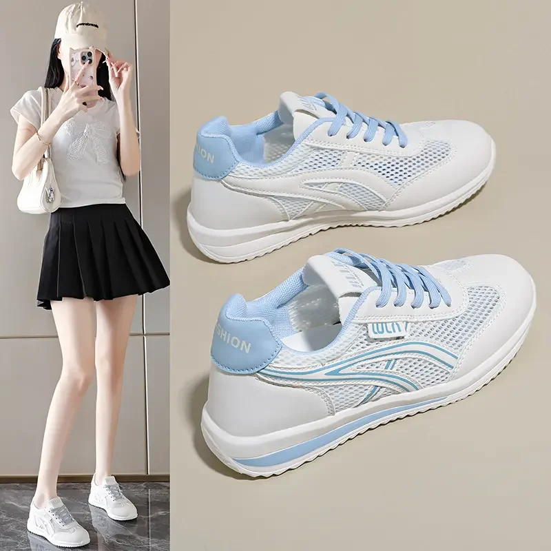 

New women's summer ultra light summer hollow breathable large mesh Forrest Gump shoes, German training