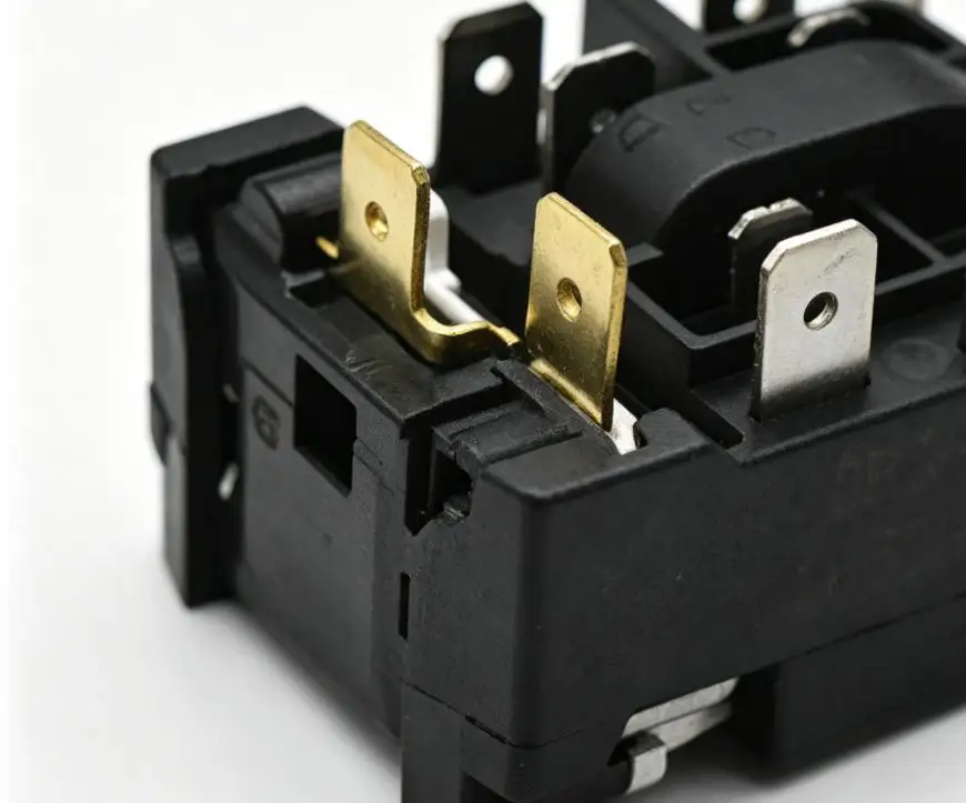 Refrigerator Starter Overload Protector QP3 15A Black For G1 Compressor Relay Replacement Easy Install Home Appliance Part
