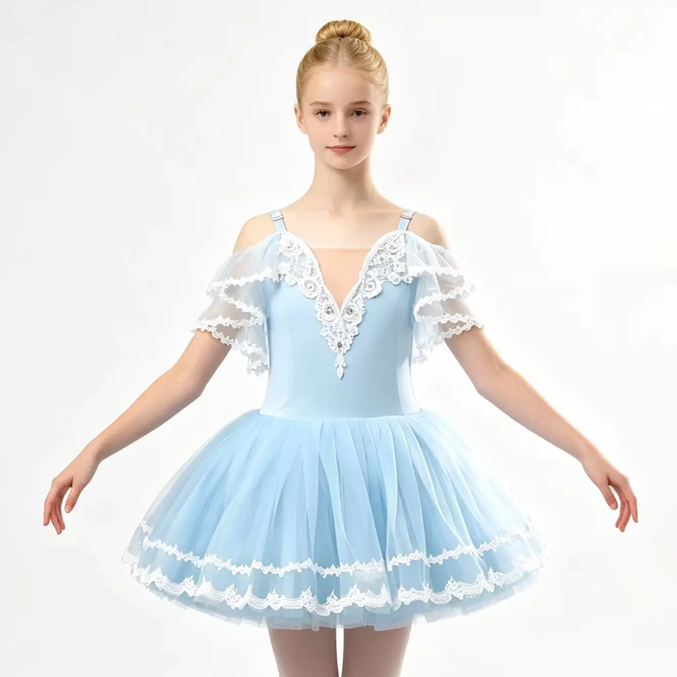girls-tutu-ballet-dress-off-shoulder-lace-flutter-sleeve-light-blue-white-lace-applique-tulle-tutu-skirt-kids-stage-costume