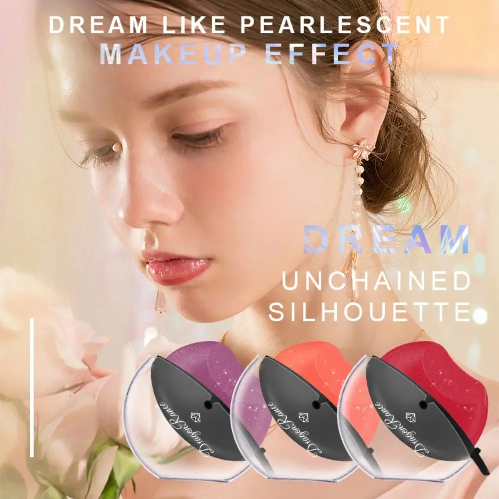 Shimmer Pearlescent Lipsticks Women Lip Tint Velvet Lipstick Color Changing Lipstick Lip Balm Lip-shaped Lipstick Lazy Lipstick