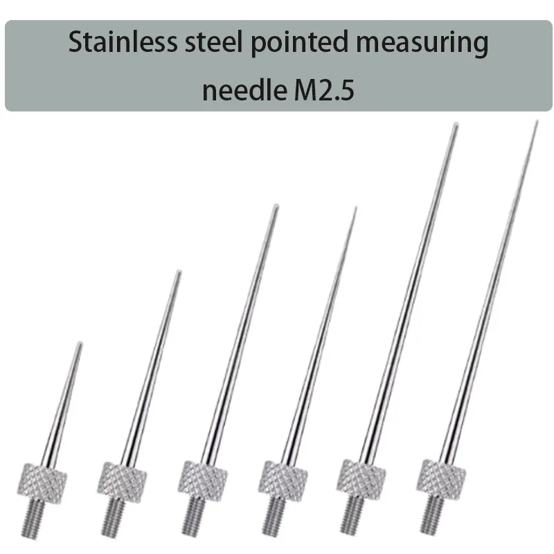 High precision M2.5 stainless steel pointed measuring needle measuring instrument wear-resistant accessories