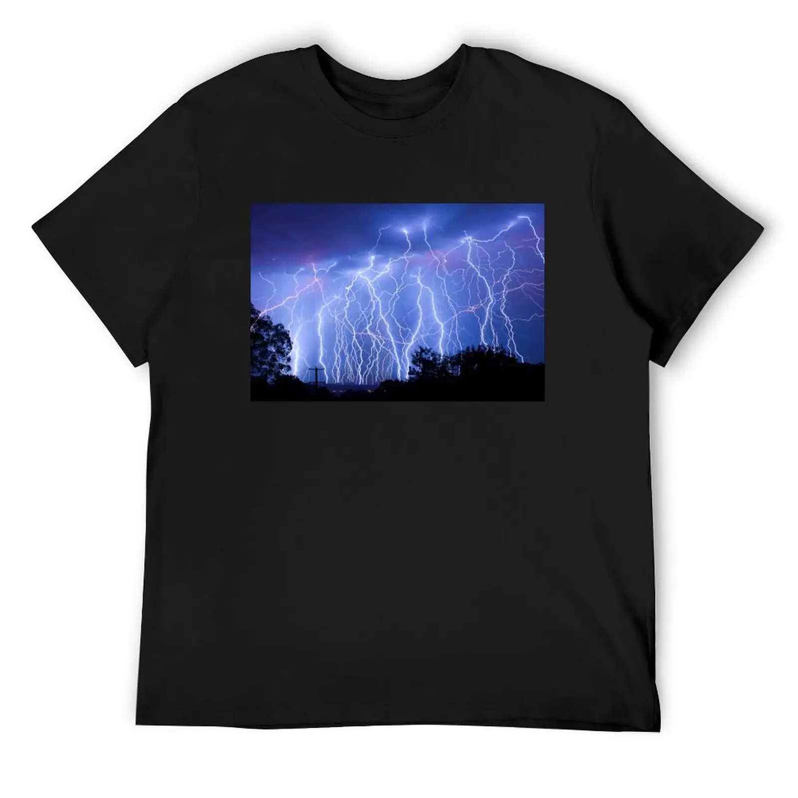 

Thunderstorm T-Shirt cotton graphic tees anime t shirts blue lock mens t shirts top quality