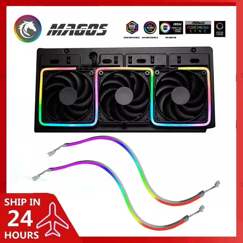 Phanteks RGB Neon Light LED Strip Bar 5V ARGB Support ASUS/GIGA M/B. SYNC PC Case Decoration 40cm/55cm/100cm
