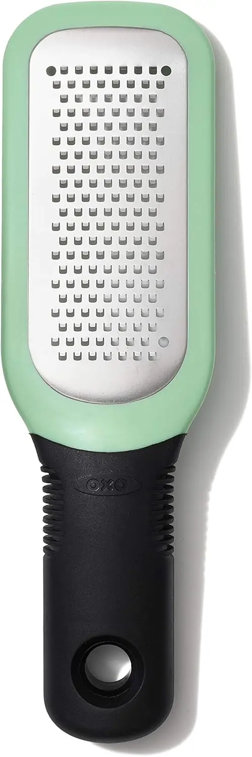 

Etched Stainless Steel Ginger and Garlic Grater with Non-Slip Handle