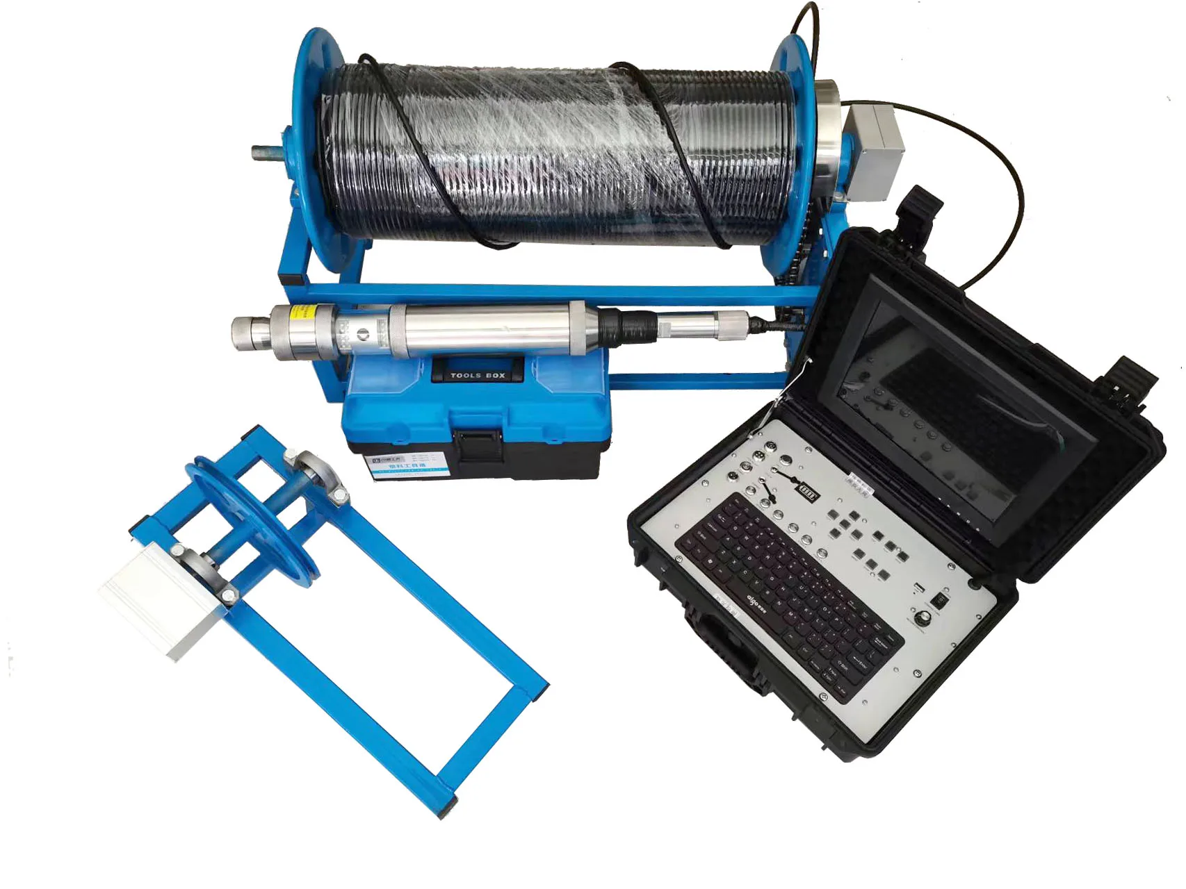 مصنع جودة عالية تحت الماء 360 درجة كاميرا مزدوجة فحص الآبار مقاومة للماء فحص عميق تحت كاميرا الآبار