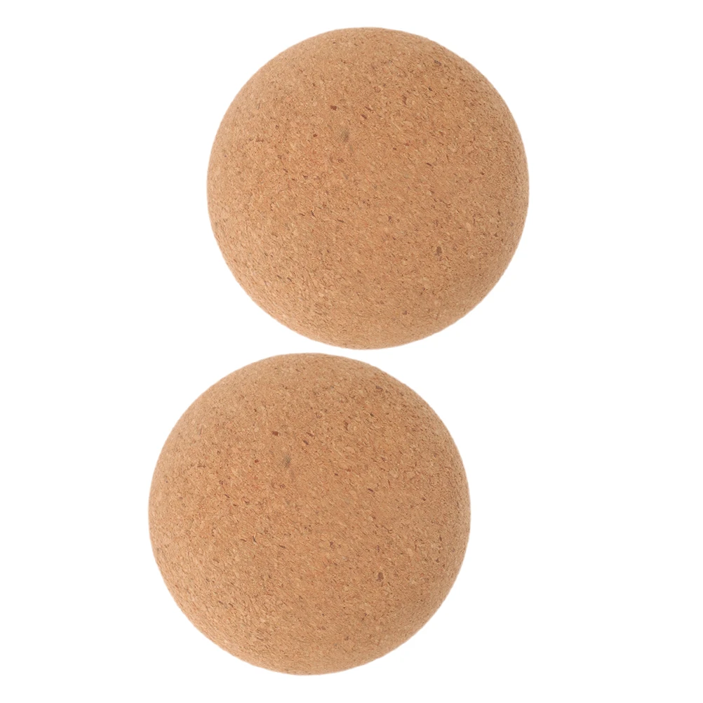 

2Pcs Yoga Ball 6cm Cork Massage Ball Roller Massage Balls Small Muscle Roller Back Neck Feet Myofascial Release Fitness