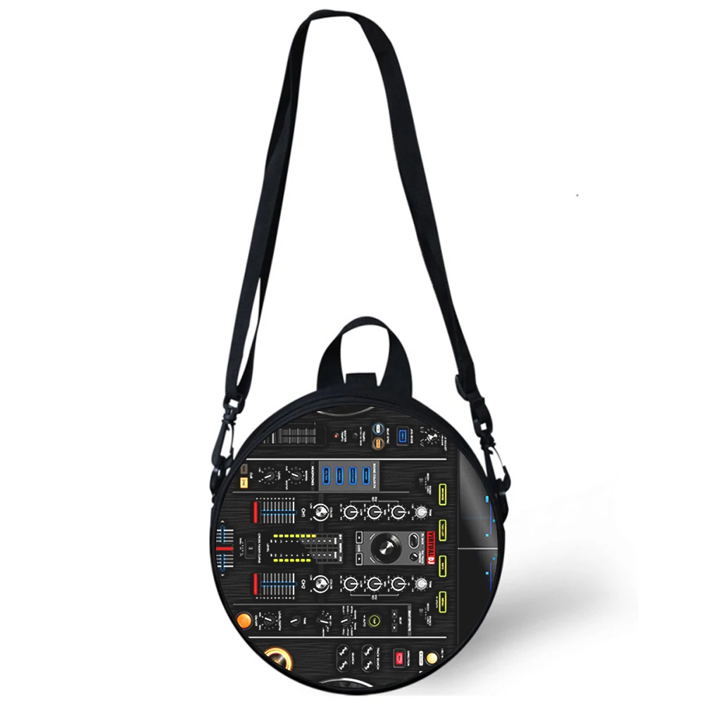 electronic music DJ Controller Mixer Child kindergarten Bag Print Crossbody Shoulder Bags For School Women Mini Round Bagpacks