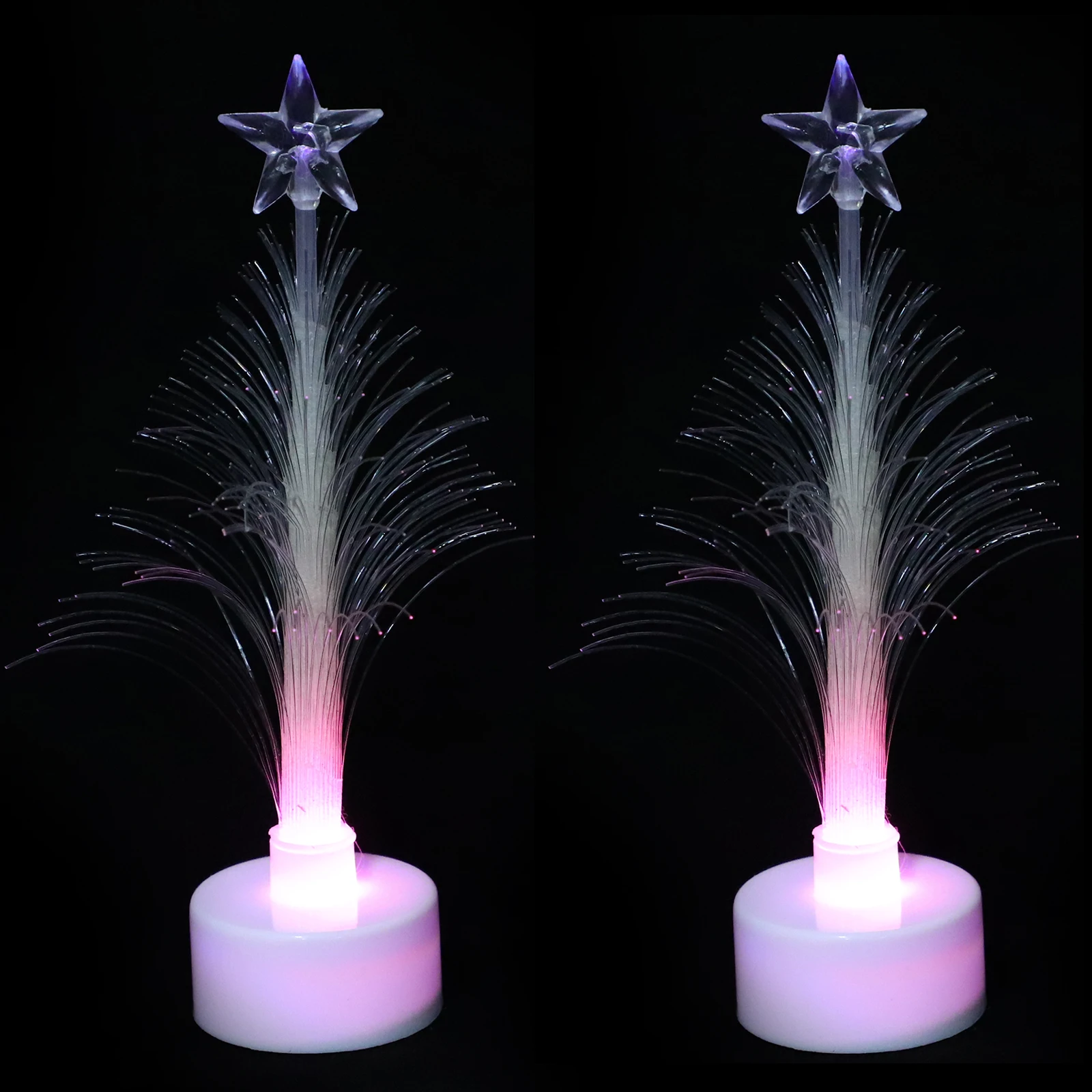 

2pcs Colorful Glowing Christmas Tree Light Decor Party Light Christmas Tree Home Festival Decoration Gift