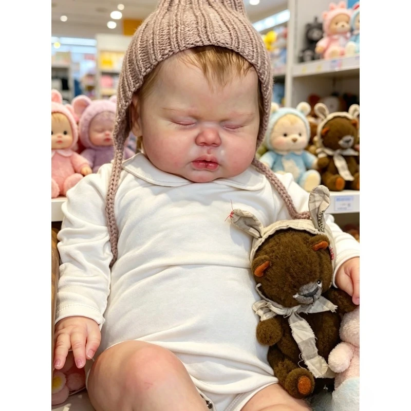 poupees-reborn-endormies-de-24-pouces-60-cm-avec-cheveux-peints-corps-en-tissu-doux-au-toucher-poupees-bebe-fille-jouet
