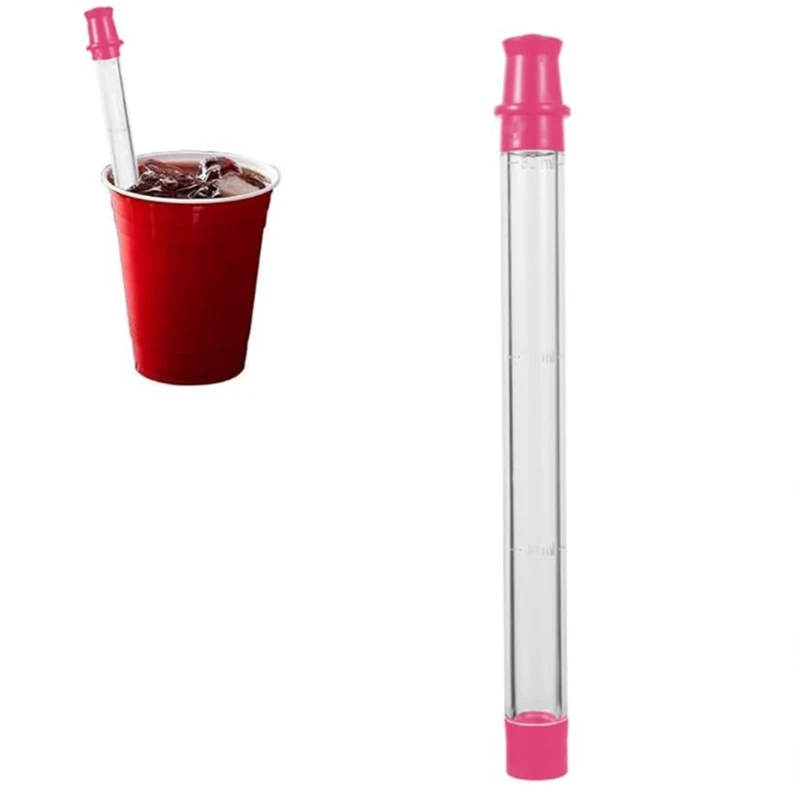 أنبوب شوت حفلات حمام السباحة الشاطئية ، جميع الزجاجات ، بهلوان ، 2 قش للمشروبات القياسية