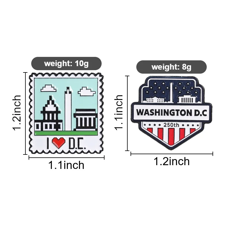 20style USA 250th Anniversary Emaille-Pins, Broschen zum 4. Juli, Reversabzeichen zum Unabhängigkeitstag, amerikanische Flagge, Adler, Schmuck, Geschenk – Detail 1
