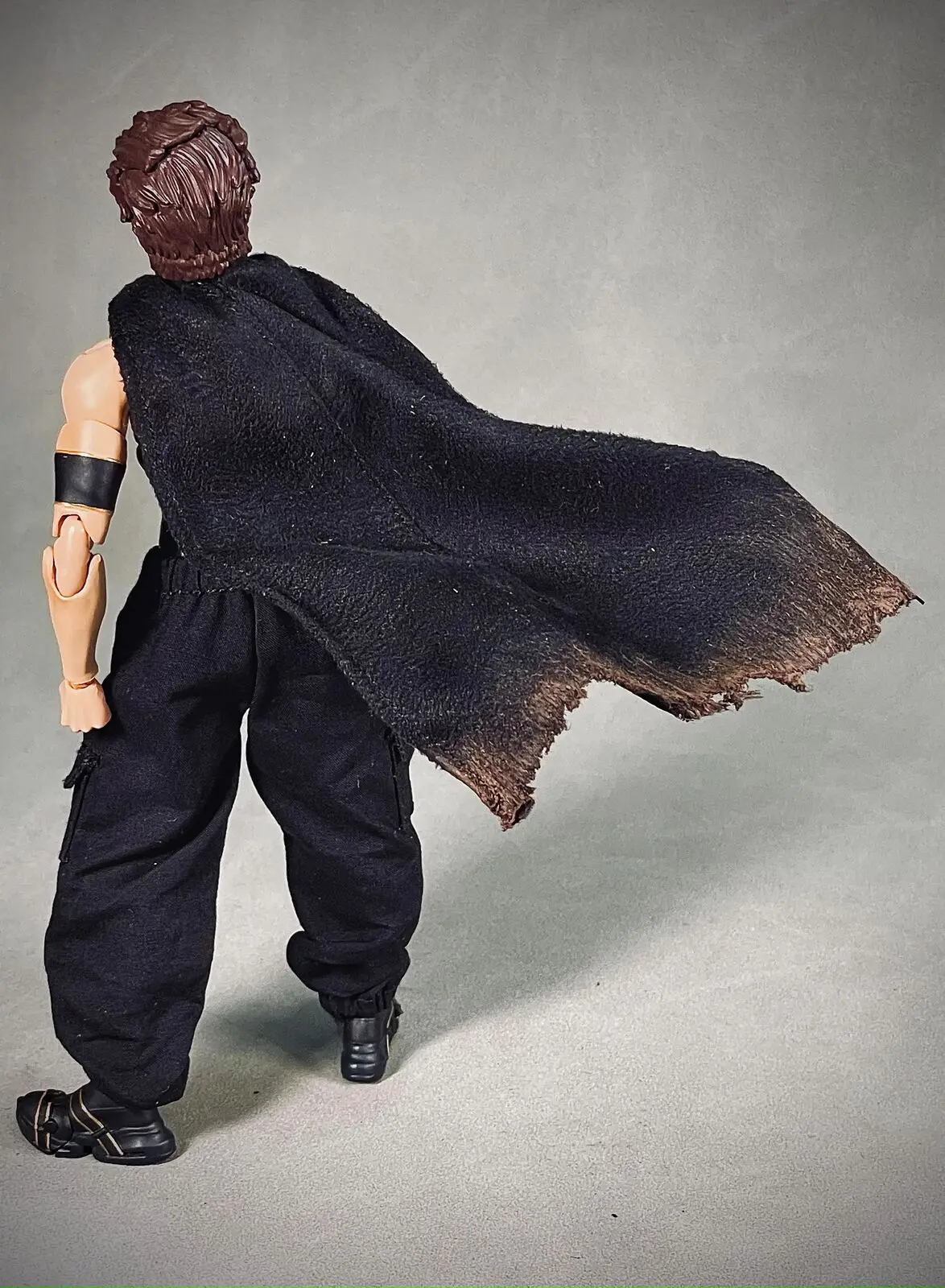 

( No Figure)1/12 Scale Distressed Cape Model B for 6'' Figure Romankey Figma