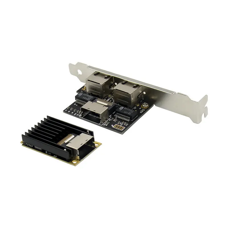 wholesale MiniPCIe Gigabit Dual Port Network Card I350 Industrial Control Network Equipment Adapter RJ45 Ethernet