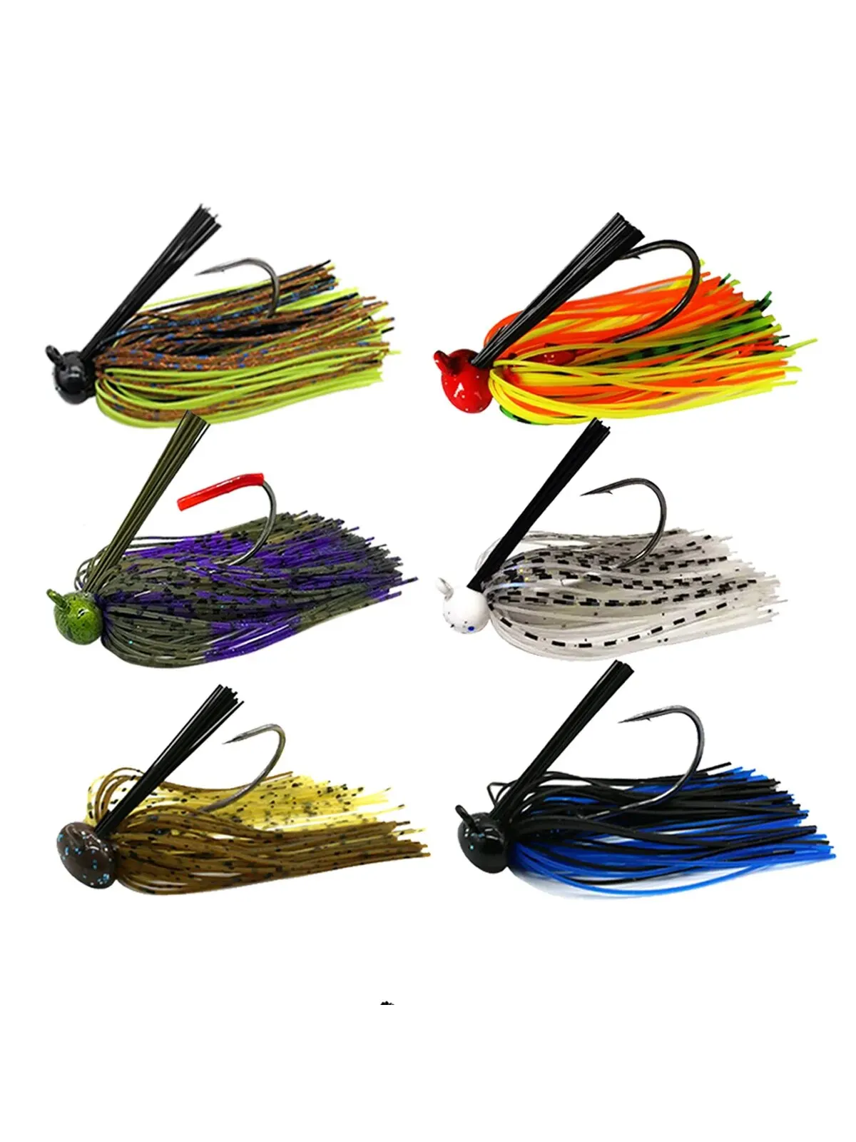 Mycena 12G/16G Fußball Jig Spinner Köder Weedless Jig Chatter Köder Angeln Locken Chatterbait Wobbler Für Bass angelgerät