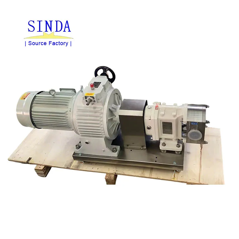 Capacity High Pressure Rotary Lobe Pump For High Viscosity Medium Syrup Tomato Paste Food Grade Rotor Rotary Lobe Pump