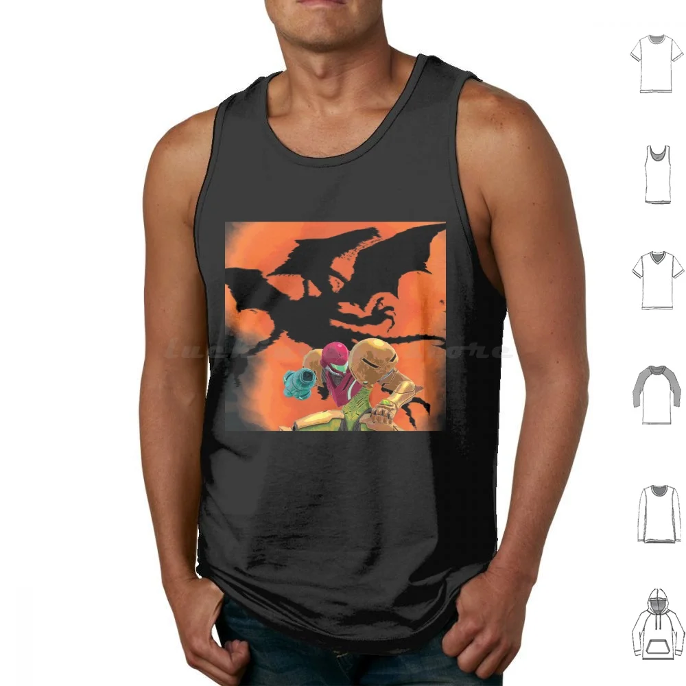 Where's Ridley , Samus ? Tank Tops Print Cotton Wheres Ridley Samus Samus Aran Metroid Metroid Prime Super Metroid